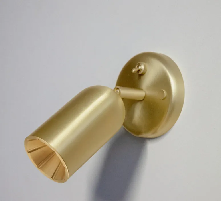 Applique*Bert frank Applique murale, Doma, , Ø7cm, H19cm - laiton brossé