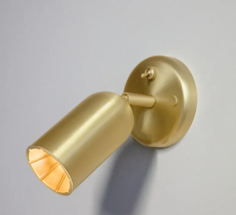 Applique*Bert frank Applique murale, Doma, , Ø7cm, H19cm - laiton brossé