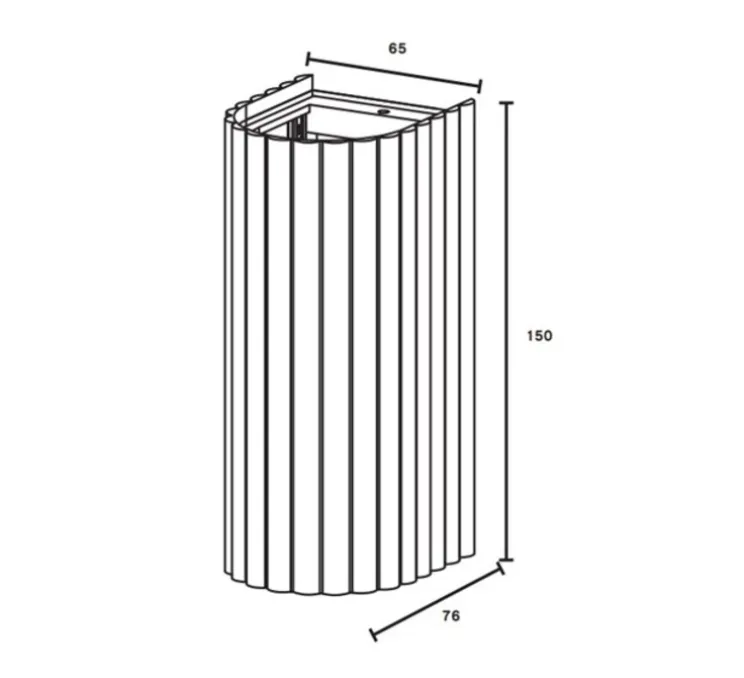 Applique murale, Donna, jaune feuille d'automne, L6,5cm, H15cm - Pholc