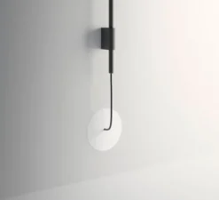 Applique*Vibia Applique murale déportée et encastrable, Tempo 5757, , LED, 2700K, 300lm, L122,5cm, H80cm - graphite