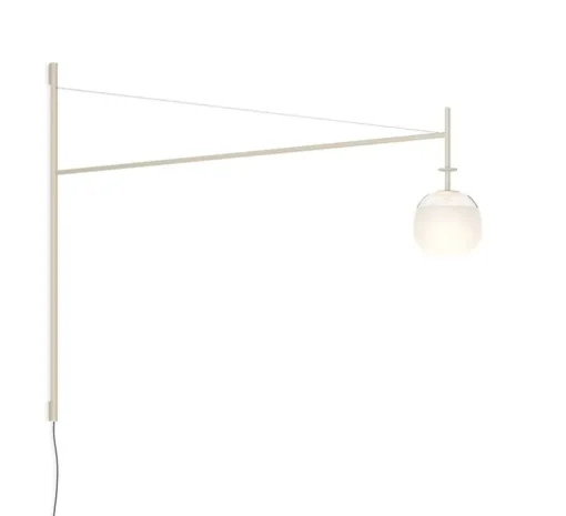 Applique murale déportée et encastrable, Tempo 5759, beige, dim, LED, 2700K, 440 lm, L116,5cm, H80cm - Vibia