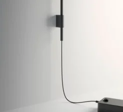 Applique*Vibia Applique murale déportée, Tempo 5760, , LED, 2700K, 300lm, L120cm, H80cm - graphite