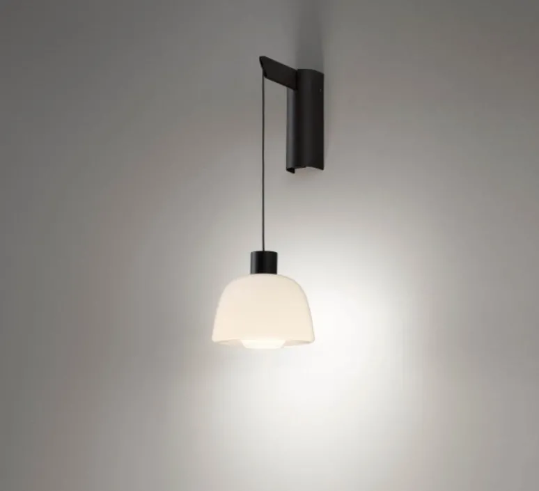 Applique*Bover Applique murale, Drep A/01, , LED, 2700K, 270 lm, L15,2cm, H39,8cm - blanc opal