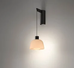 Applique*Bover Applique murale, Drep A/01, , LED, 2700K, 270 lm, L15,2cm, H39,8cm - nude opal