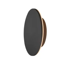Applique murale, D-Ring M, noir, IP65, LED, dim, 2700-3000K, 1260-1360 lm, Ø25cm, H25cm - SLV