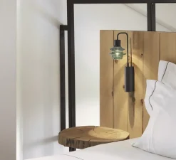 Applique murale, Drop A/02, verre vert, LED, 2700K, 345 lm, L8,5cm, H35,5cm - Bover