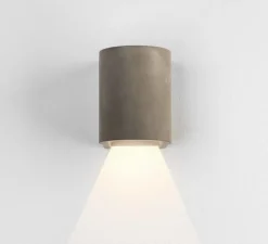 Applique murale, Dunbar 120 Led, béton mat, IP65, LED, 3000k, 60 lm, L9,4cm, H12cm - Astro