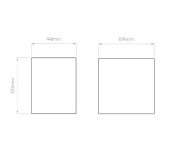 Applique murale, Dunbar 120 Led, béton mat, IP65, LED, 3000k, 60 lm, L9,4cm, H12cm - Astro