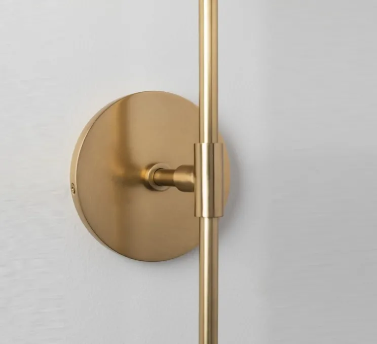 Applique murale, DYLAN, laiton, IP40, Ø12cm, H89cm - Hudson Valley Lighting Group