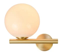 Applique*Zambelis Applique murale, E14 design, , L23cm, H20cm - laiton, verre opalin