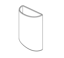 Applique*Serax Applique murale, Earth, , L31cm, H45cm - blanc