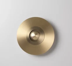 Applique*CVL Applique murale, Earth Sober 330, satiné, LED, Ø33cm, Hcm - laiton