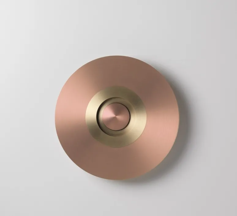 Applique*CVL Applique murale, Earth Sober 330, cuivre satiné, satiné, LED, Ø33cm, Hcm - laiton