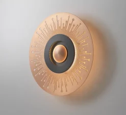 Applique*CVL Applique murale, Earth Sun 330, , LED, 2700k, 1030 lm, Ø33cm, P5cm - cuivre satiné, graphite satiné