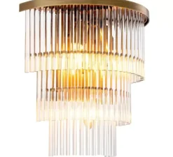 Applique murale, East, Laiton, transparent, L33cm, H32,5cm - Eichholtz