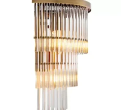 Applique murale, East, Laiton, transparent, L33cm, H32,5cm - Eichholtz