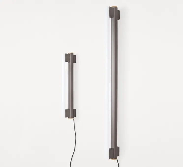 Applique murale, Eiffel Simple 500, gris anthracite, LED, L4,5cm, H53,5cm - FRAMA