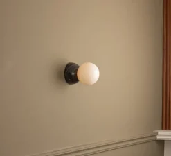 Applique murale, Eklipso, Marbre noir, L14cm, H14cm - Simone & Marcel