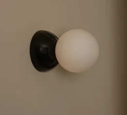 Applique murale, Eklipso, Marbre noir, L14cm, H14cm - Simone & Marcel