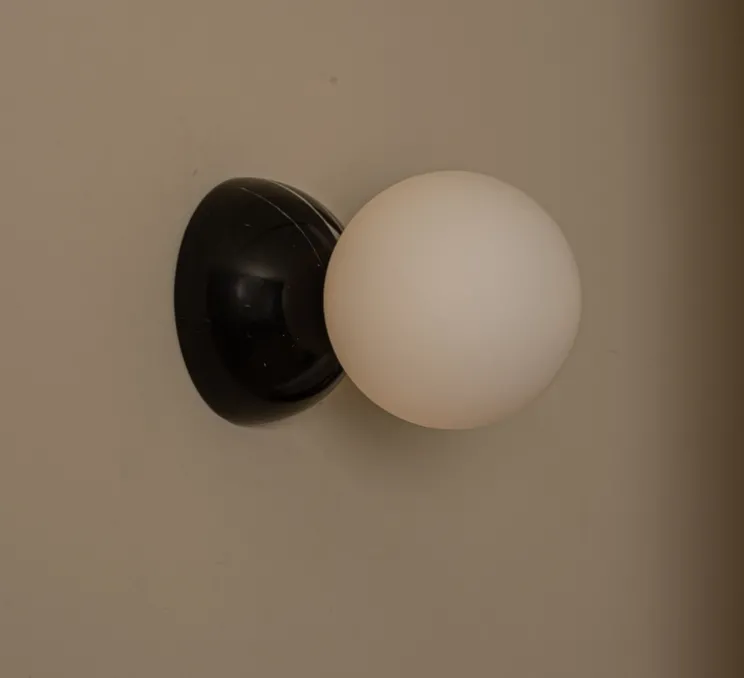 Applique murale, Eklipso, Marbre noir, L14cm, H14cm - Simone & Marcel