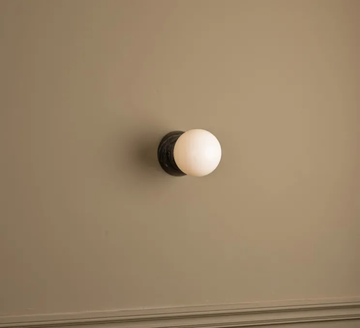 Applique murale, Eklipso, Marbre noir, L14cm, H14cm - Simone & Marcel