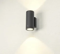 Applique murale, Enola M, noir, IP65, LED, dim, 3000-4000K, 1900 lm, L10cm, H23cm - SLV