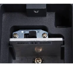 Applique*SLV Applique murale, Enola round S, , IP65, LED, dim, 3000-4000K, 500 lm, L6,8cm, H16 cm - noir