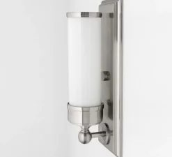 Applique*Hudson Valley Lighting Applique murale, Everett, , IP44,L12,1cm, H36,2cm - Hudson Valley nickel poli