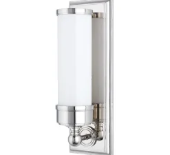 Applique*Hudson Valley Lighting Applique murale, Everett, , IP44,L12,1cm, H36,2cm - Hudson Valley nickel poli