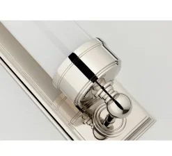 Applique*Hudson Valley Lighting Applique murale, Everett, , IP44,L12,1cm, H36,2cm - Hudson Valley nickel poli