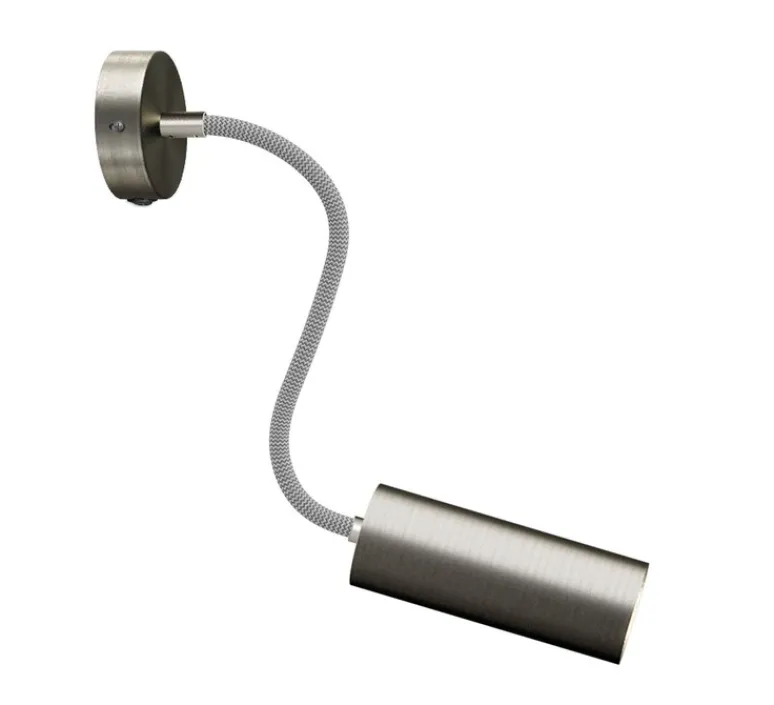 Applique*Creative Cables Applique murale, Fermaluce Flex, Tub-E14, , L8,3cm, H8,3cm - titane satiné