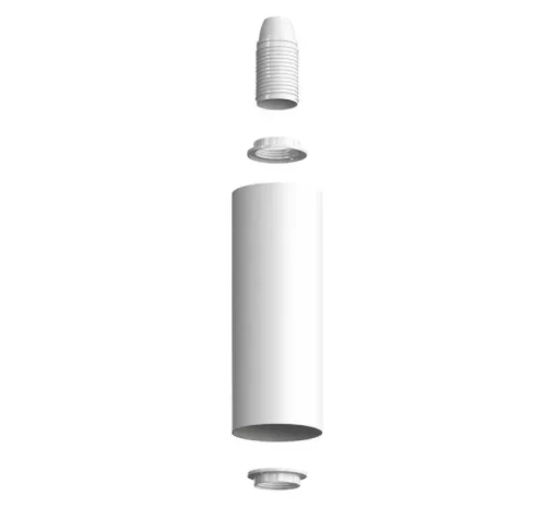 Applique*Creative Cables Applique murale, Fermaluce Flex, Tub-E14, , L8,3cm, H8,3cm - blanc mat
