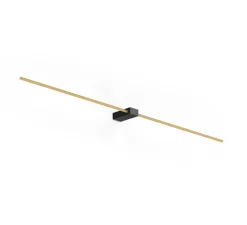 Applique murale, Finlin 2.0, noir et or, LED, 2700K, 700lm, L104,5cm, H2,6cm - Wever & Ducré