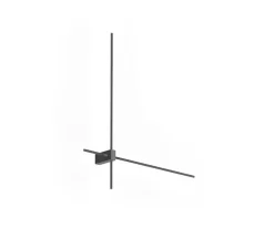 Applique murale, Finlin 4.0, noir, LED, 2700K, 700lm, L66,3cm, H64,7cm - Wever & Ducré