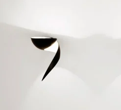 Applique*Serge Mouille Applique murale, Flamme Gauche, , H30cm - noir