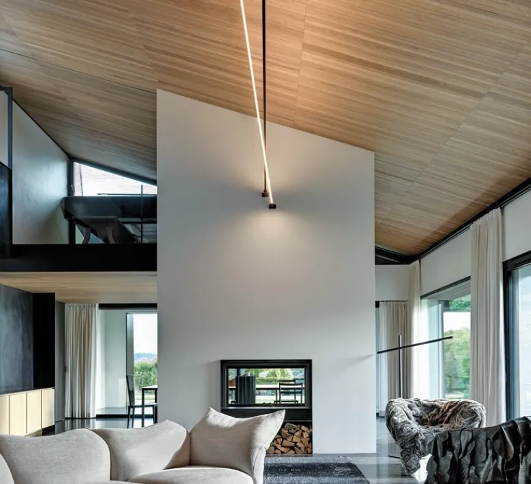 Applique*Davide Groppi Applique murale, Flash 12, , LED, 3000K, 13416lm, L12mètres - noir