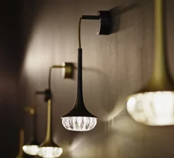 Applique*CVL Applique murale, Flea, , Ø11cm, H24,5cm - graphite satiné