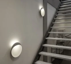 Applique*Louis Poulsen Applique murale, Flindt, , LED, dim, 2700K, 495 lm, L30cm, P30cm - aluminium granité