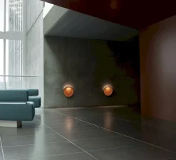 Applique*Louis Poulsen Applique murale, Flindt, , LED, 2700K, 291 lm, Ø20cm, H20cm - corten