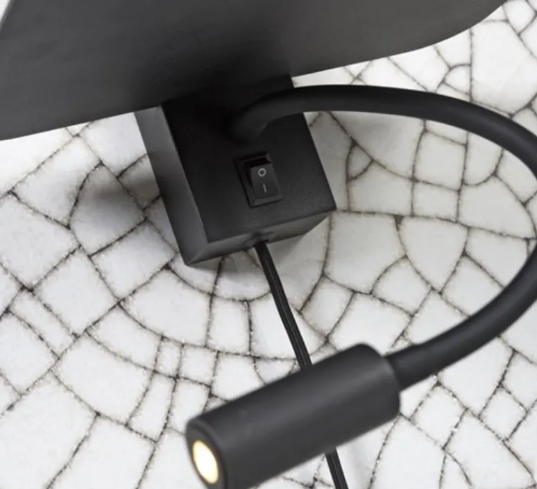 Applique*It's about Romi Applique murale, Florence, USB, , L38cm, H50cm - noir