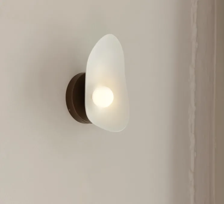 Applique murale, Florii 1, blanc, bronze, LED, dim, 2700K, 350 lm, L17,4cm, H22,6cm - Nuura