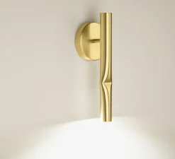 Applique*Estiluz Applique murale, Flow, A-3730, , LED, 2700k, 565 lm, L11,6cm, H32cm - or satiné