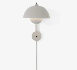 Applique murale, Flowerpot VP8, gris clair mat, Ø23cm, H35,5cm - Andtradition