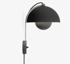 Enfants|Applique*Andtradition Applique murale, Flowerpot VP8, , Ø23cm, H35,5cm - noir mat