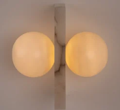 Applique murale, Flugi, Albâtre, L32cm, H30cm - Simone & Marcel