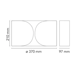 Applique*Flos Applique murale, Foglio, , L37cm, H21cm - chromé