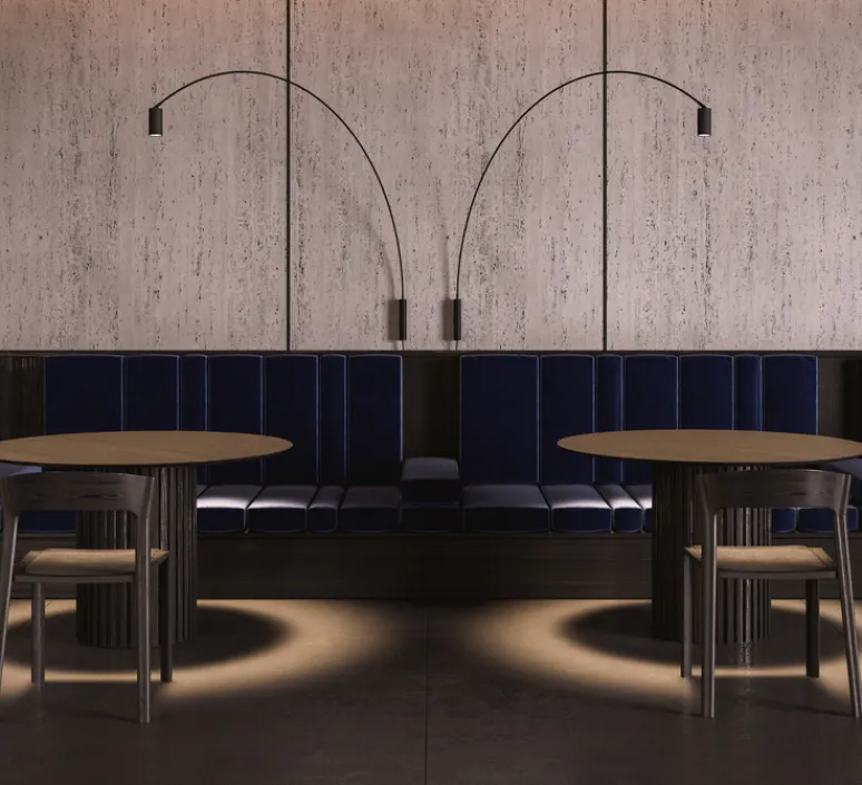 Applique*Nemo Lighting Applique murale, Fox, , LED, dim, 2700k, 839 lm, L10cm, H180cm - noir mat