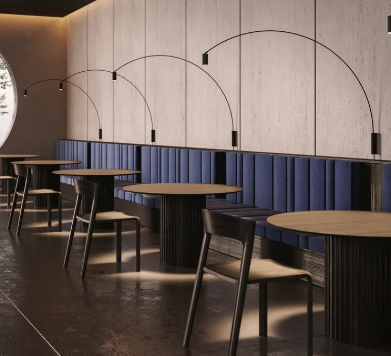 Applique*Nemo Lighting Applique murale, Fox, , LED, dim, 2700k, 839 lm, L10cm, H180cm - noir mat