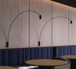 Applique*Nemo Lighting Applique murale, Fox, , LED, dim, 2700k, 839 lm, L10cm, H180cm - noir mat