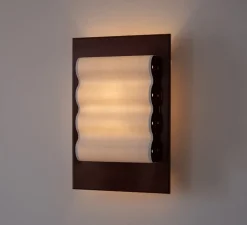 Applique murale, Frame Alu Brun S, aluminium brun-rouge, L24cm, H35cm - Violaine D'Harcourt